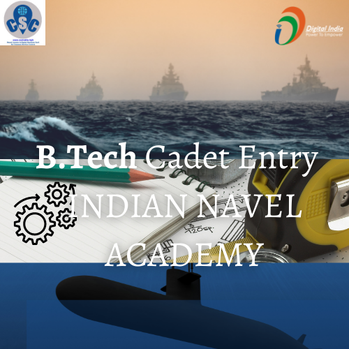 Applications are invited from eligible candidates to join the prestigious Indian Naval Academy, Ezhimala, Kerala for a four year B. Tech degree course under the 10+2 (B. Tech) Cadet Entry Scheme.