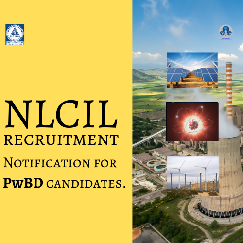 NLCIL recruitment for PwBD candidates